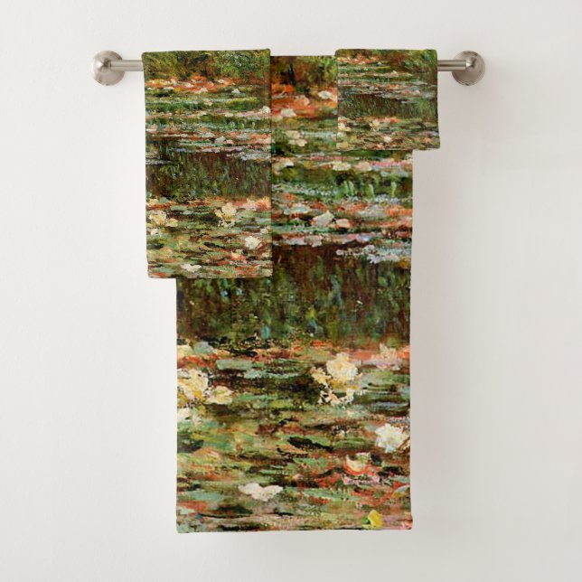 Conjunto De Toalhas Monet French Bridge Giverney (Insitu)