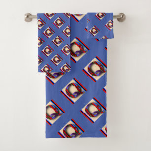Conjunto De Toalhas Monograma inicial Q