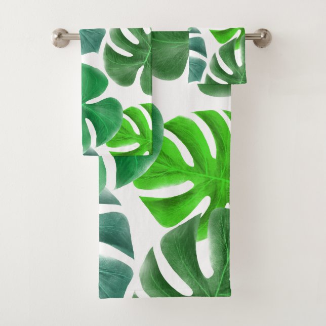 Conjunto De Toalhas Monstera (Insitu)