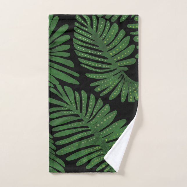 Conjunto De Toalhas Monstera Bath Towel Set (Toalha de mão)