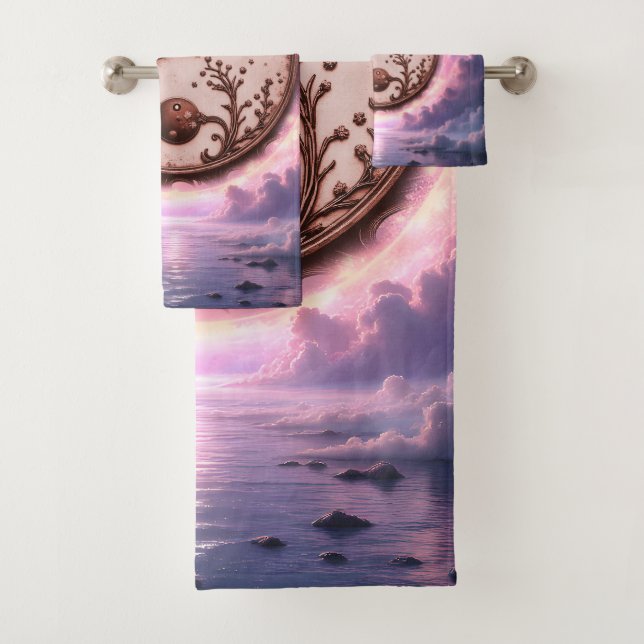 Conjunto De Toalhas Moonlit Balance – Yin Yang of Eternal Light.  (Insitu)