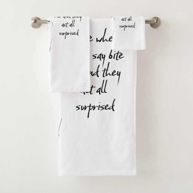 Conjunto De Toalhas Morda Surpresa (Insitu)