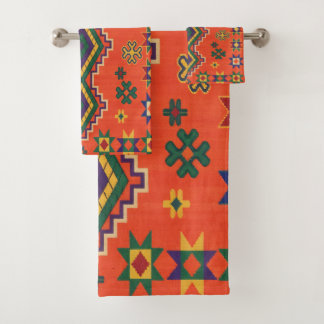 Conjunto De Toalhas Moroccan Harmony in Orange