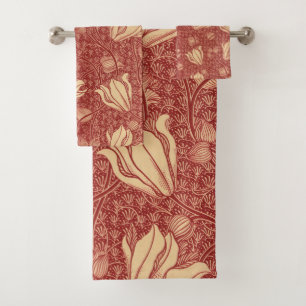 Conjunto De Toalhas Morris Inspirou Lily Flower Botânica Têxtil
