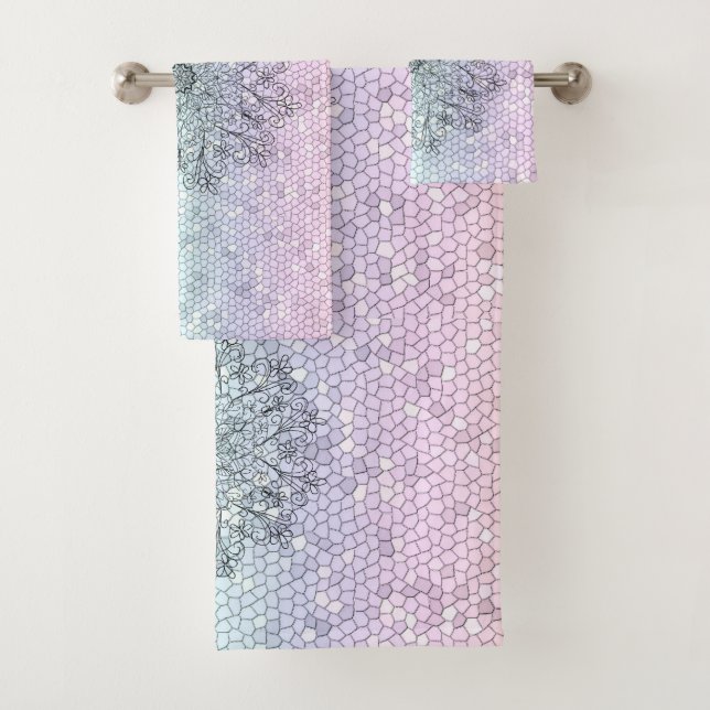 Conjunto de toalhas mosaicas de Mandala (Insitu)