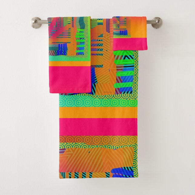 Conjunto De Toalhas Mosaico  (Insitu)