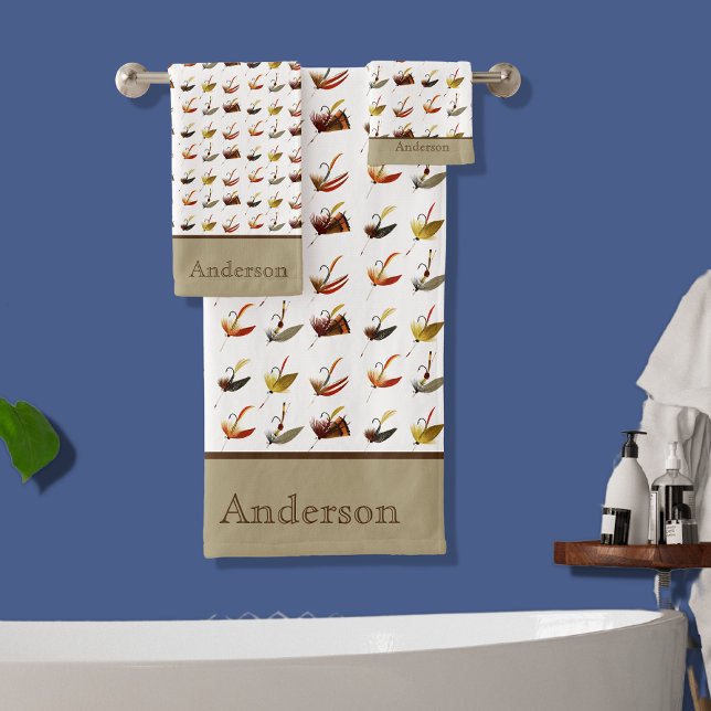 Conjunto De Toalhas Mosca de Mosca Branca Personalizada Voo de Mosca B (Criador carregado)