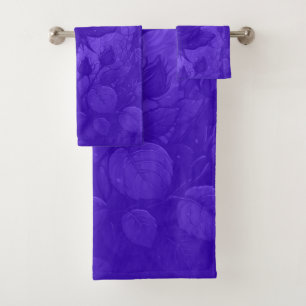 Conjunto De Toalhas Motif Rosas Roxo Profundo