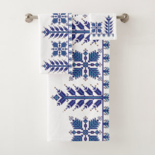 Conjunto De Toalhas Motif Tradicional, Motif Tradicional Romeno T-S
