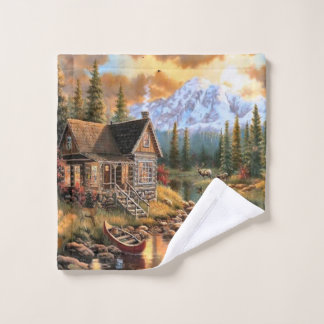 Conjunto De Toalhas "Mountain Cabin" Towel Set
