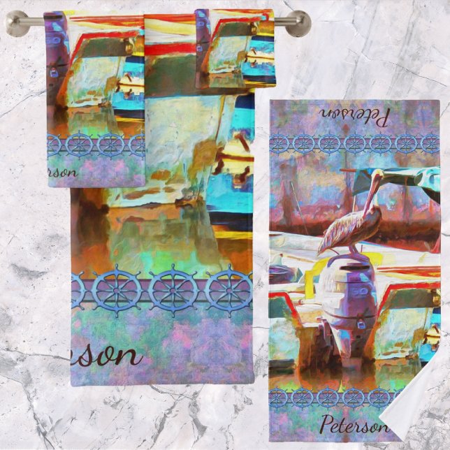 Conjunto De Toalhas Muelle Los Peines Pelican 0463 (Criador carregado)