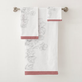 Conjunto De Toalhas Mughal Design on a Bathroom Towel Set