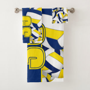 Conjunto De Toalhas Muitas bolas de volleyball com presentes espiritua