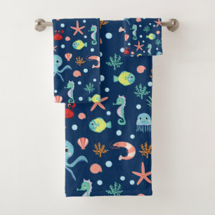 Conjunto De Toalhas Mundo do Mar