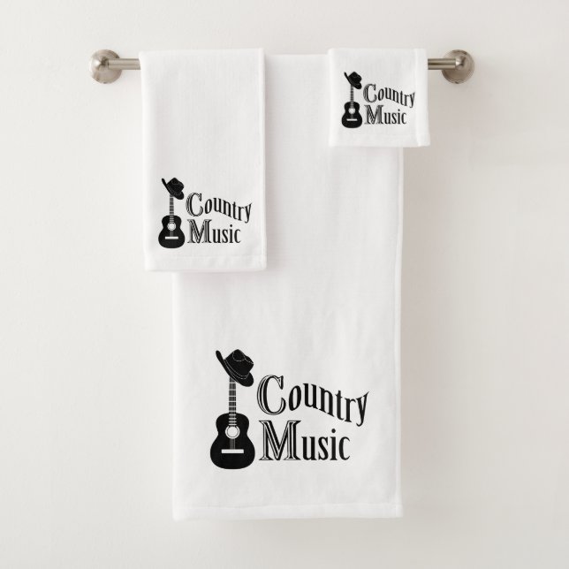 Conjunto De Toalhas Música country (Insitu)