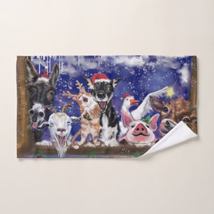 Conjunto De Toalhas Música de Natal - Festa Animal