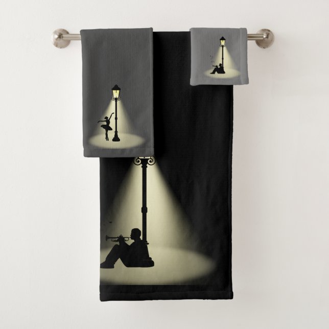 Conjunto De Toalhas Musicário de Streetlight Dancer Jazz (Insitu)