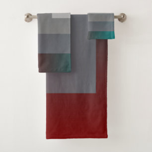 Conjunto De Toalhas N - cinza Borgonha da cerceta
