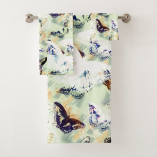 Conjunto De Toalhas Na moda de borboleta adorável