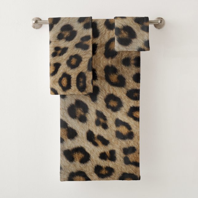 Conjunto De Toalhas Na moda-leopardo com pele de animais tenda a diver (Insitu)