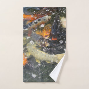 Conjunto De Toalhas Nadação de Peixes Koi Japoneses