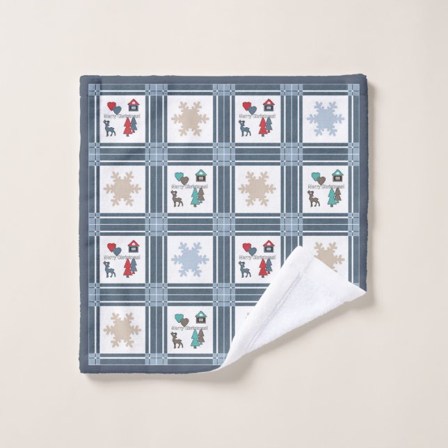 Conjunto De Toalhas Natal, ano novo, veado (Pano de lavar)