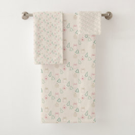Conjunto De Toalhas Natal Chic