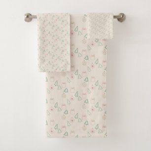 Conjunto De Toalhas Natal Chic