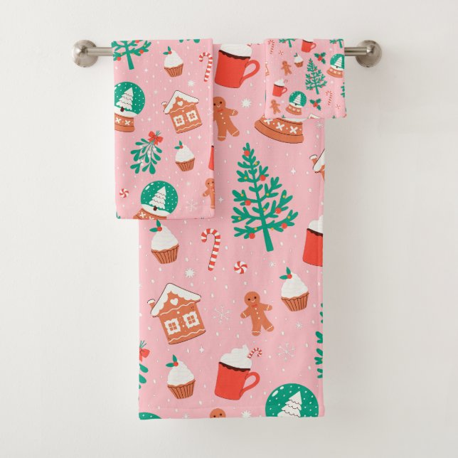 Conjunto De Toalhas Natal de Pão de Mel  (Insitu)