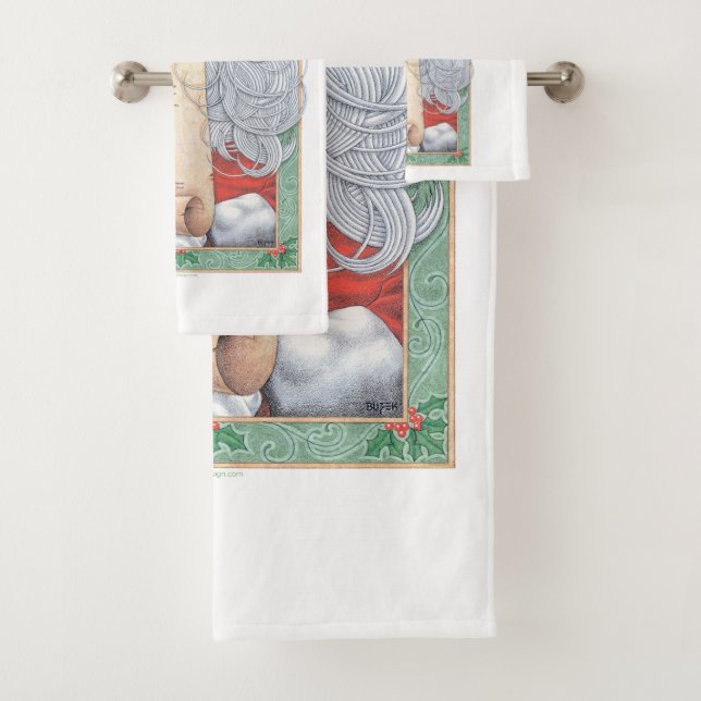 Conjunto De Toalhas Natal do Papai Noel (Insitu)
