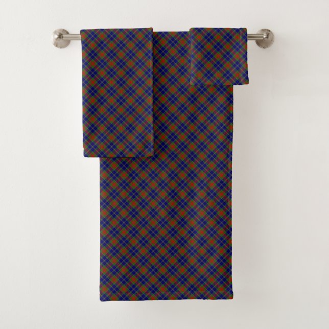 Conjunto De Toalhas Natal Manning Scottish Tartan Pattern (Insitu)