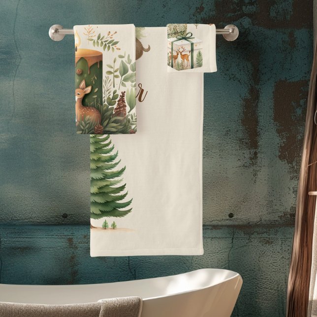 Conjunto De Toalhas Natal Personalizado Bebê 1rua Natal Christma (Criador carregado)