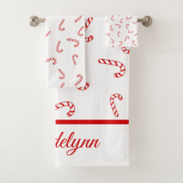 Conjunto De Toalhas Natal Personalizado de Cana de Açúcar