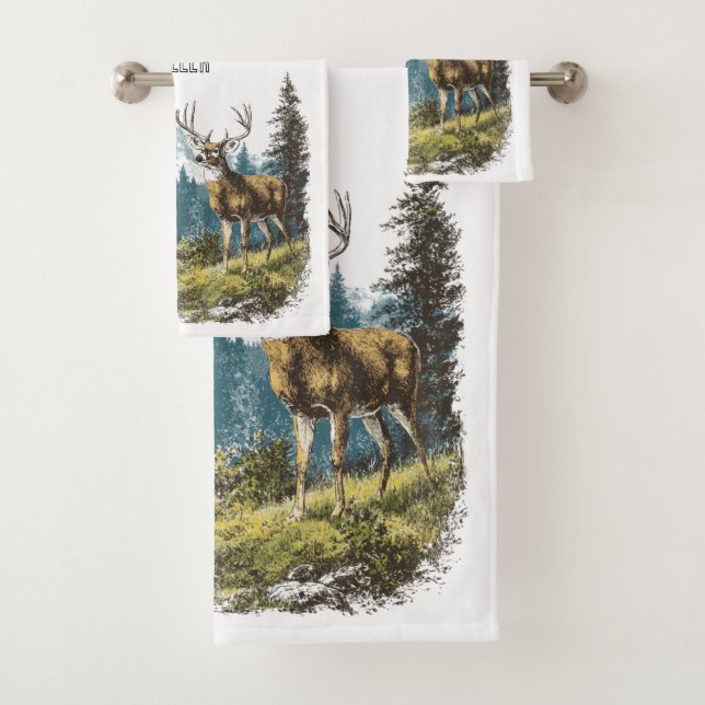 Conjunto De Toalhas Nature dos Cervos (Insitu)