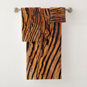 Conjunto De Toalhas natureza dos grãos de madeira art. 4