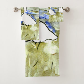 Conjunto De Toalhas Neerlandês Art Nouveau Ducks and Geese