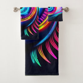Conjunto De Toalhas Neon Eye Dream