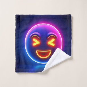 Conjunto De Toalhas Neon Rindo Emoji Joy