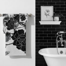 Noir Floral Borboleta Moderna