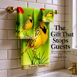 Conjunto De Toalhas Nome amarelo canário Howey