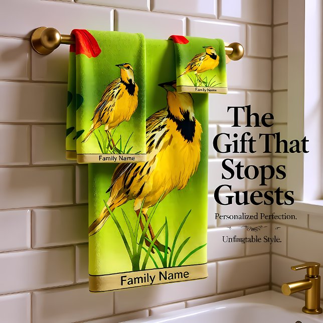 Conjunto De Toalhas Nome amarelo canário Howey (Criador carregado)