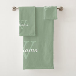 Conjunto De Toalhas Nome com Elegante Caligrafia de Monograma