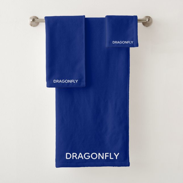 Conjunto De Toalhas Nome da cor azul do Dragonfly (Insitu)