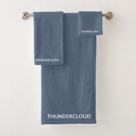 Conjunto De Toalhas Nome da Cor da cinza Azul da Thundercloud