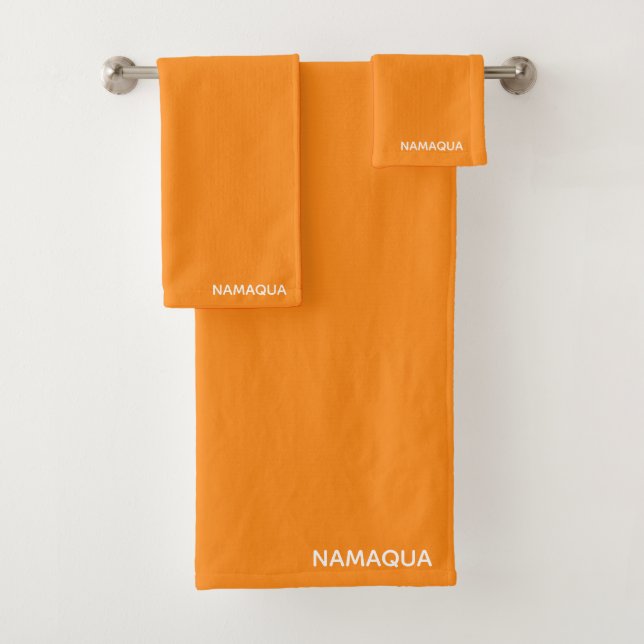 Conjunto De Toalhas Nome da cor laranja de Namaqua (Insitu)