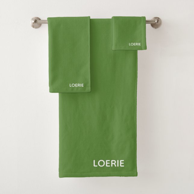 Conjunto De Toalhas Nome da cor verde da Loerie (Insitu)