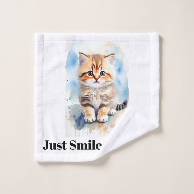 Conjunto De Toalhas Nome do Texto de Humor da Imagem de Gato (Pano de lavar)