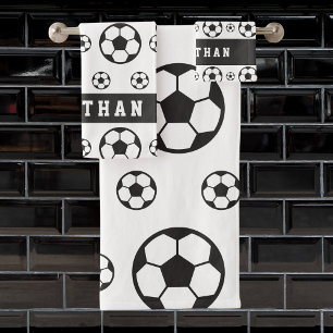 Conjunto De Toalhas Nome e número do jogador esportivo Fan Ball