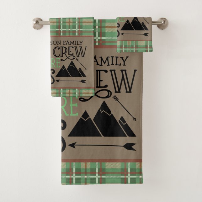 Conjunto De Toalhas NOME Personalizado Aventura de Campanha de Cabina (Insitu)