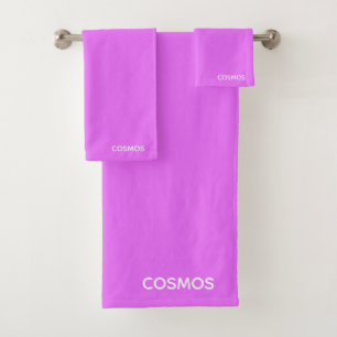 Conjunto De Toalhas Nome roxo da cor do cosmos